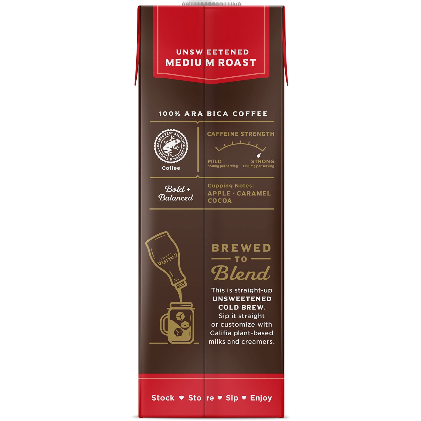 Califia Farms -Unsweetened Cold Brew Coffee | 32 Oz | Dairy Free | Gluten Free | Plant Based | Non-Gmo