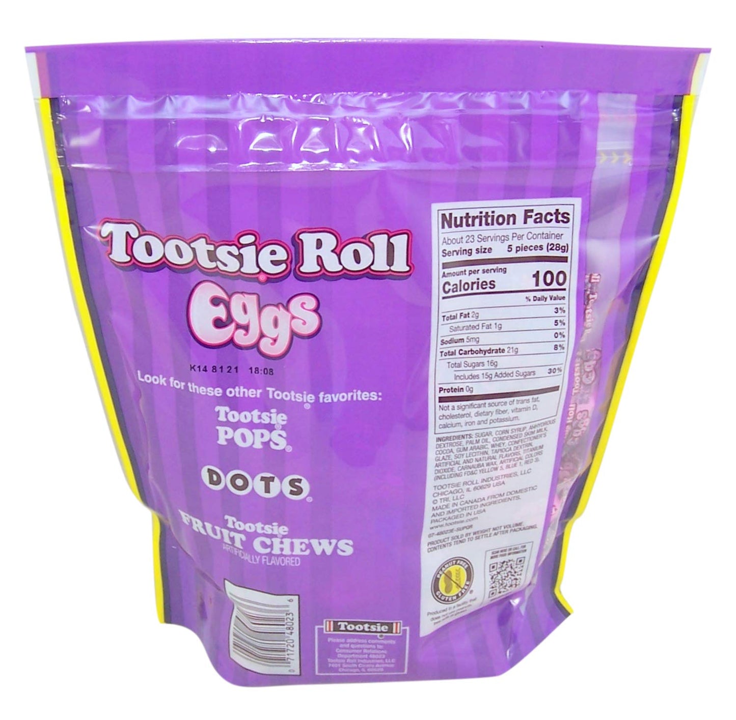 Tootsie Roll Coated Egg-Shaped Candies (23 oz. Resealable Bag)