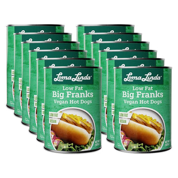Loma Linda Big Franks, Low Fat (15 oz.), (12 Pack)