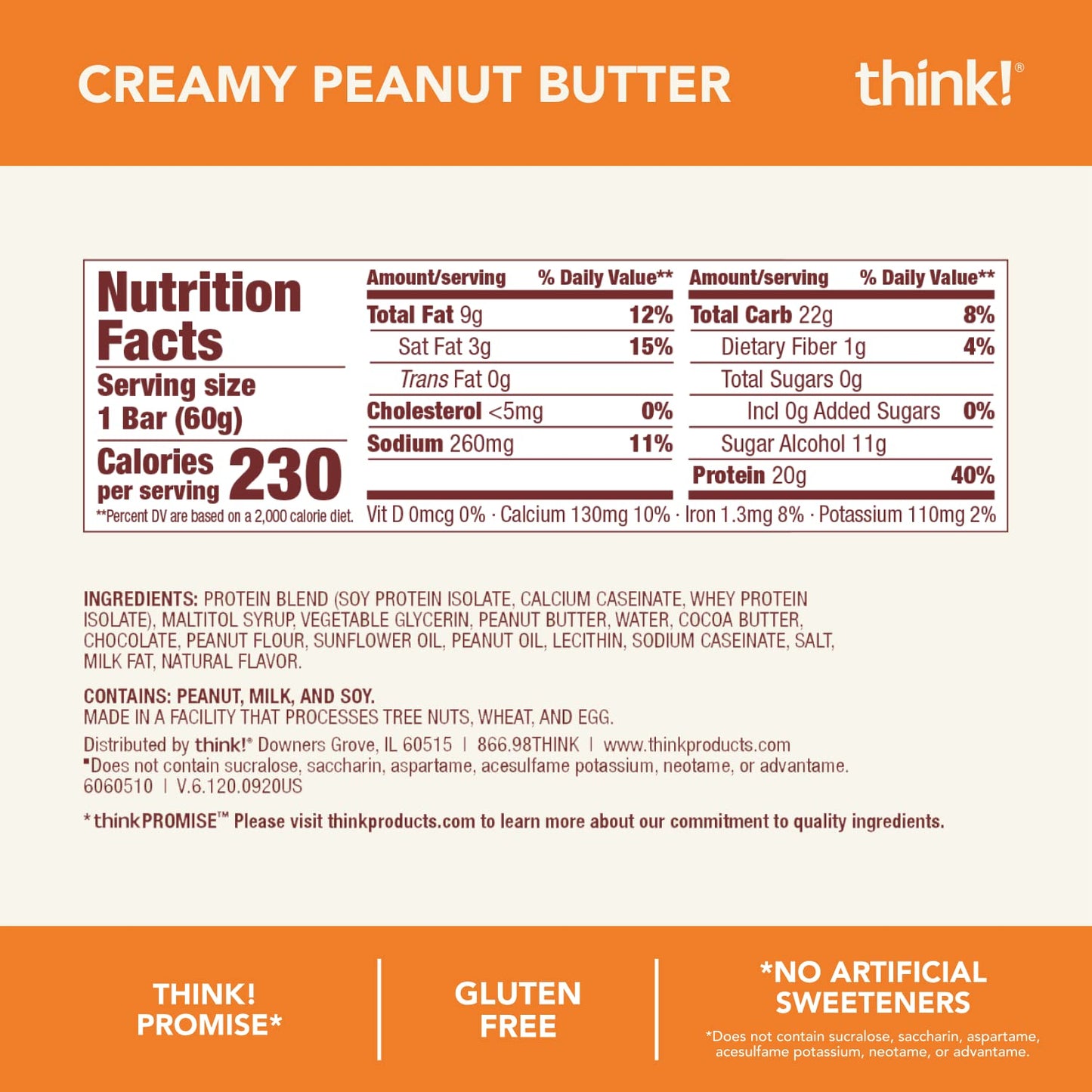 Think, High Protein Bars Variety Pack, 2.1 Ounce