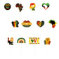 Gyufise 24Pcs Black History Month Cupcake Topper Sticks Party Supplies Happy Black History Party Dessert Cupcake Toppers Party F