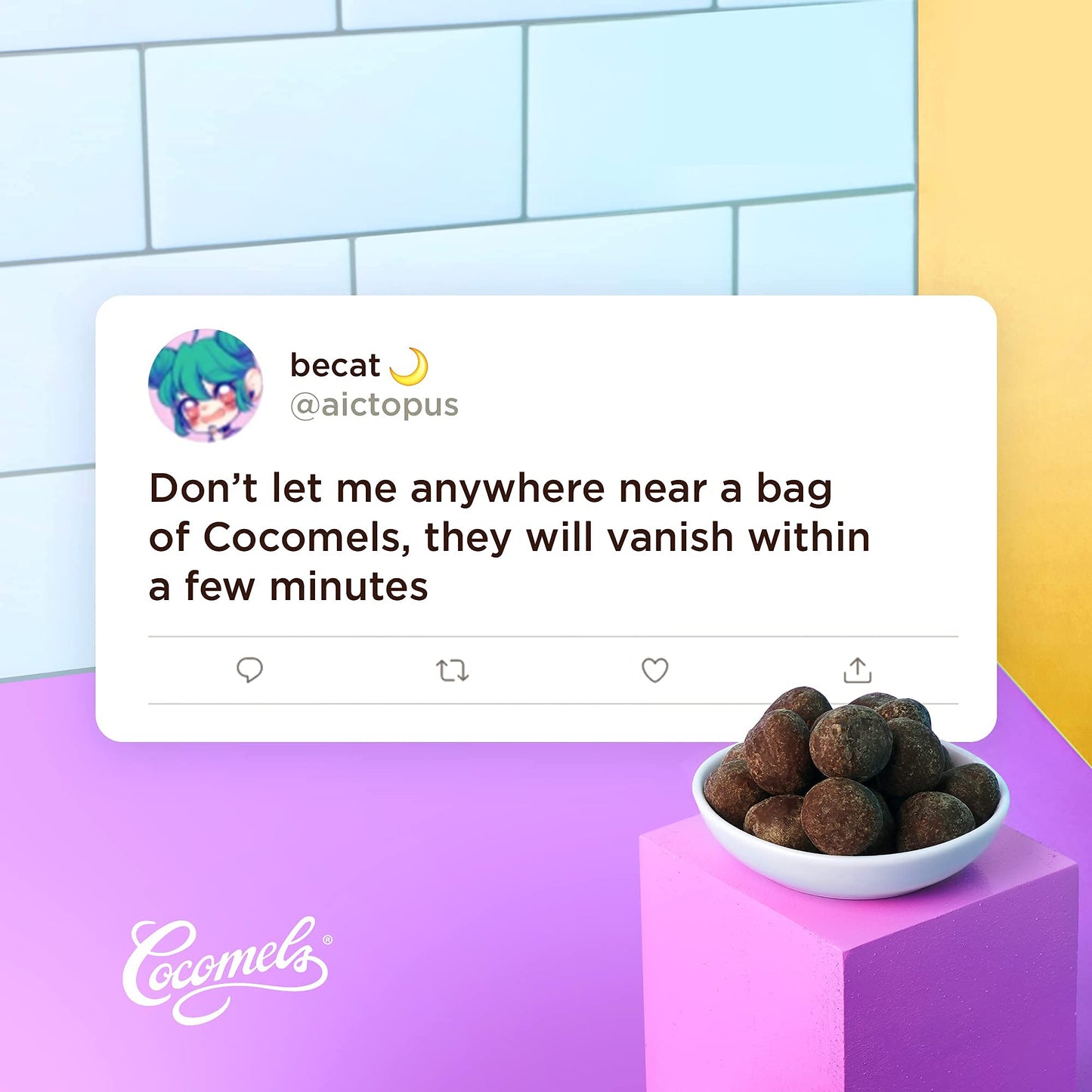 Cocomels Chocolate-Covered Sea Salt Coconut Milk Caramel Bites Organic Vegan Candy, Sea Salt, 3.5 Ounce (Pack Of 6)