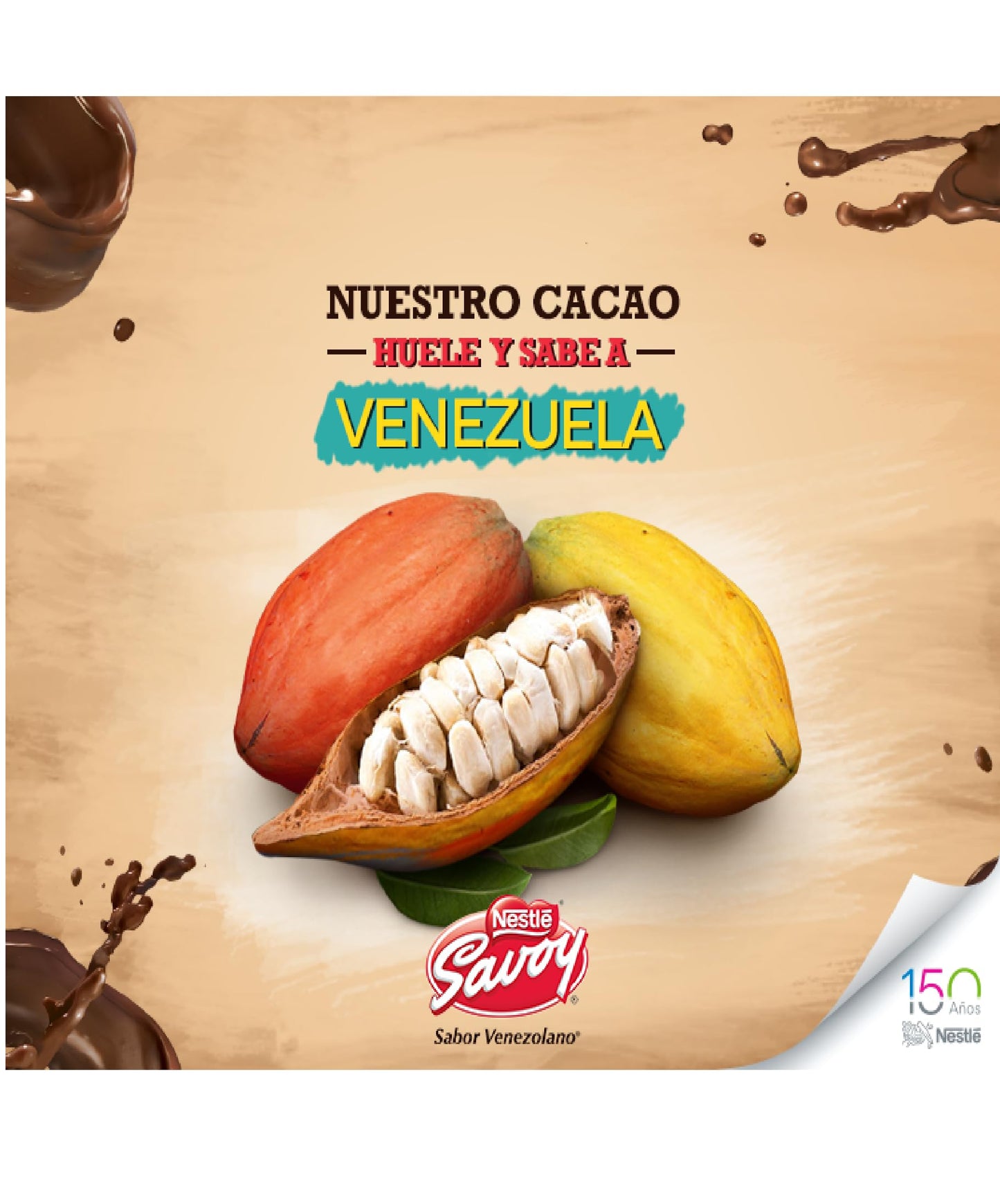 Savoy 100% Cocoa For Desserts - Cacao Venezolano Pack Of Of 200G