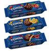 Tondi Variety Pack European Biscuits, Jaffa Cakes Orange Filling, Strawberry Filling and Cherry Filling Pack of 3 137g/each