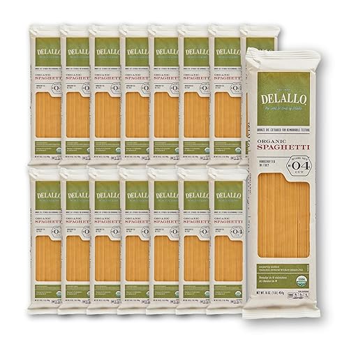 DeLallo Organic Spaghetti Pasta 1 lb (16x16 OZ)