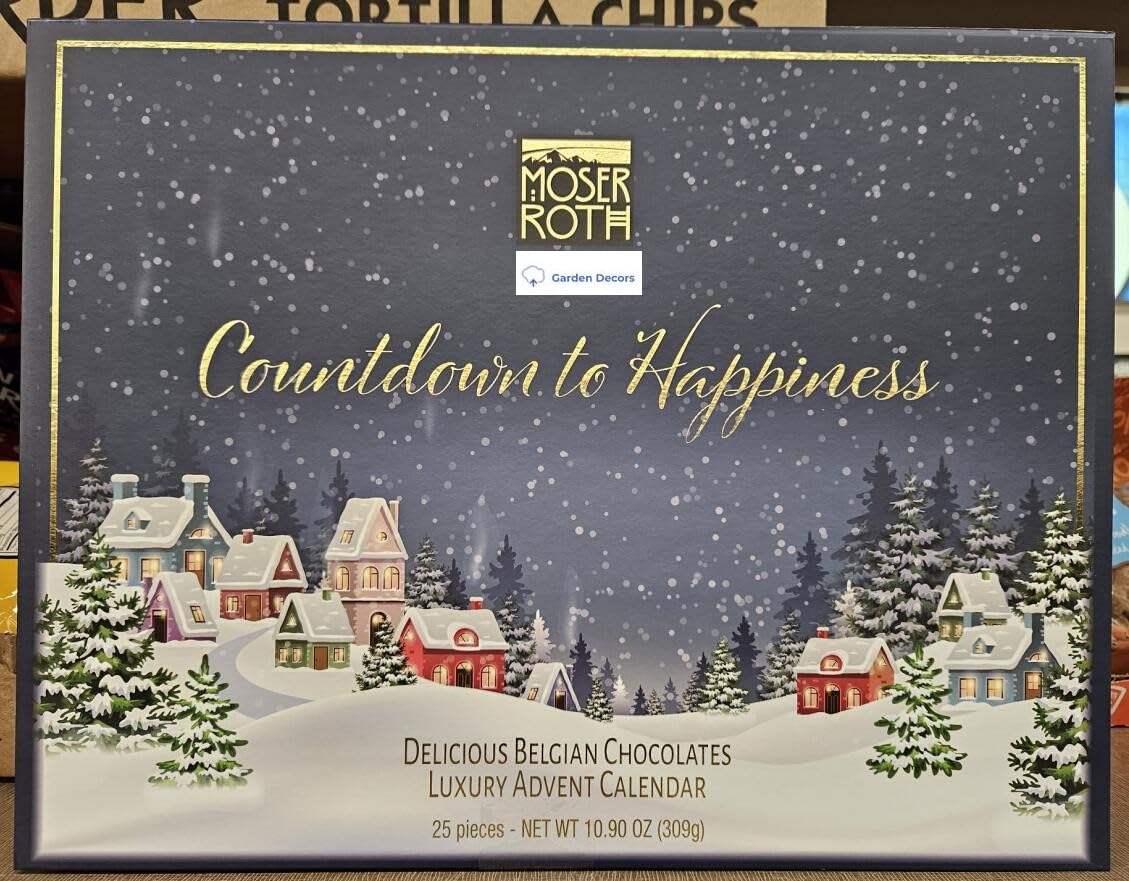 Zeelec Moser Roth Belgian Luxury Chocolate Advent Calendar 10.76oz (305g) - Perfect Holiday Treat
