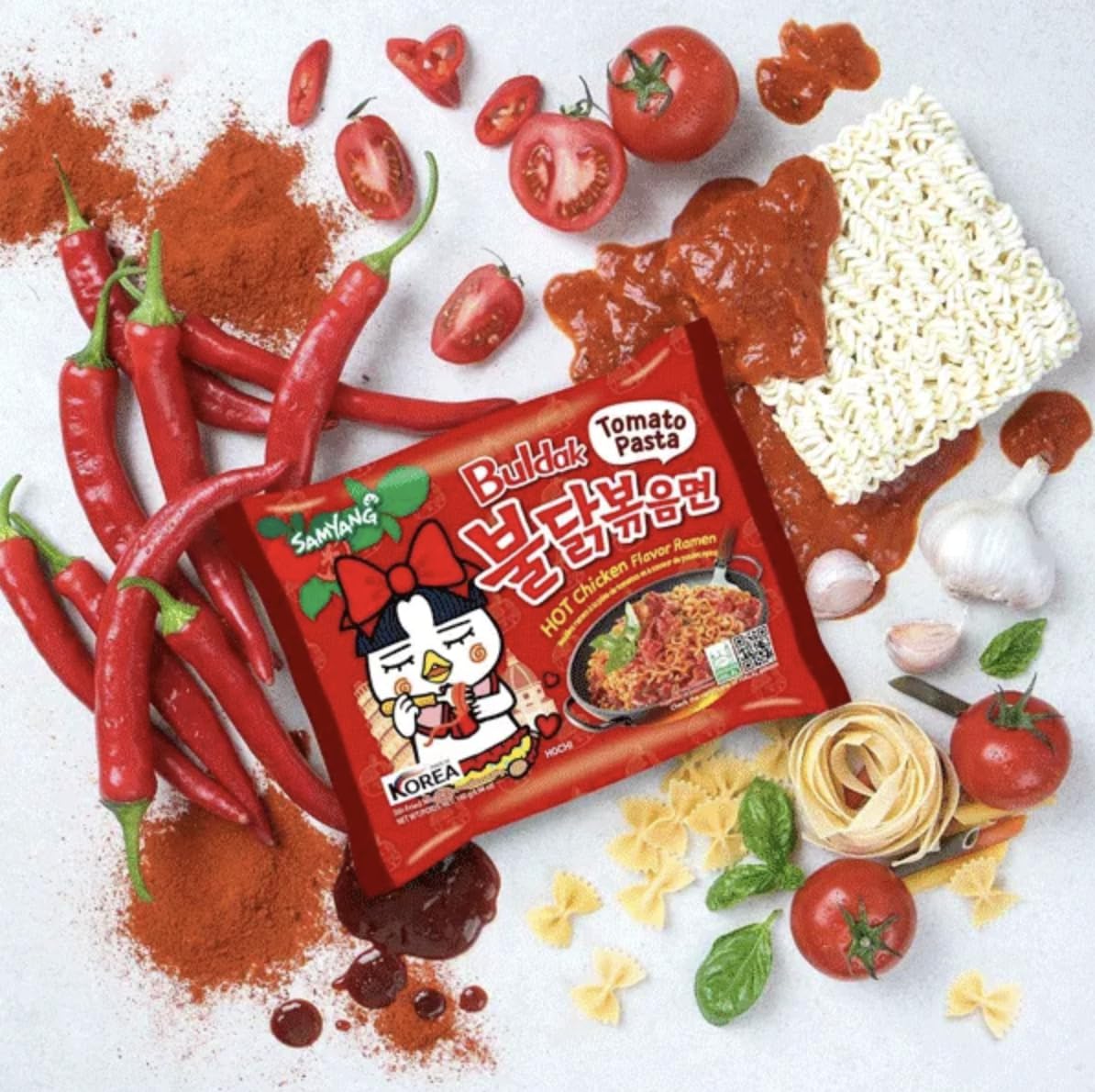 Samyang Buldak Hot Spicy Chicken Ramen Noodle Korean Stir-Fried Ramen, Carbonara & Habanero Lime Flavor, 5 Pack For Each Flavor