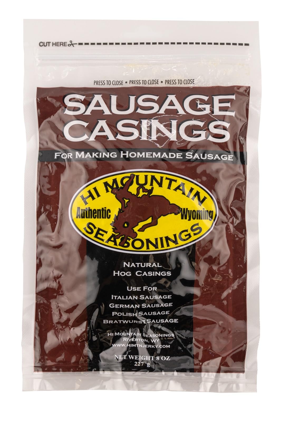 Hi Mountain Seasonings ǀ German Sausage Making Kit ǀ Includes Sausage Seasoning, Cure Natural Hog Casings, And Simple-To-Follow Directions ǀ Creates 30 Lbs Of Delicious German Sausage