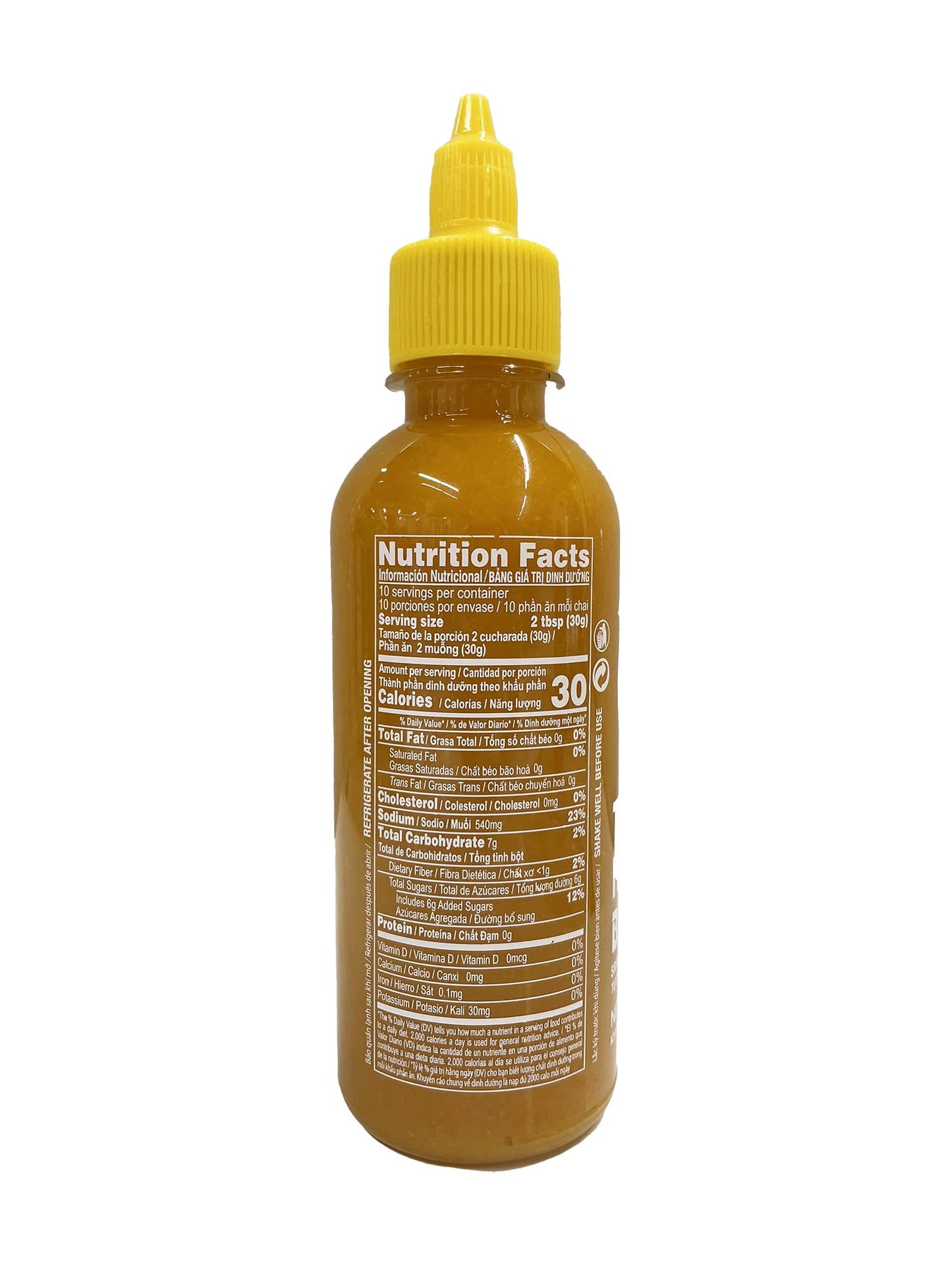 Original Three Mountain Sriracha Hot Chili Sauce Most Spicy Flavor Bottle - 10 Oz (Yellow Spice)