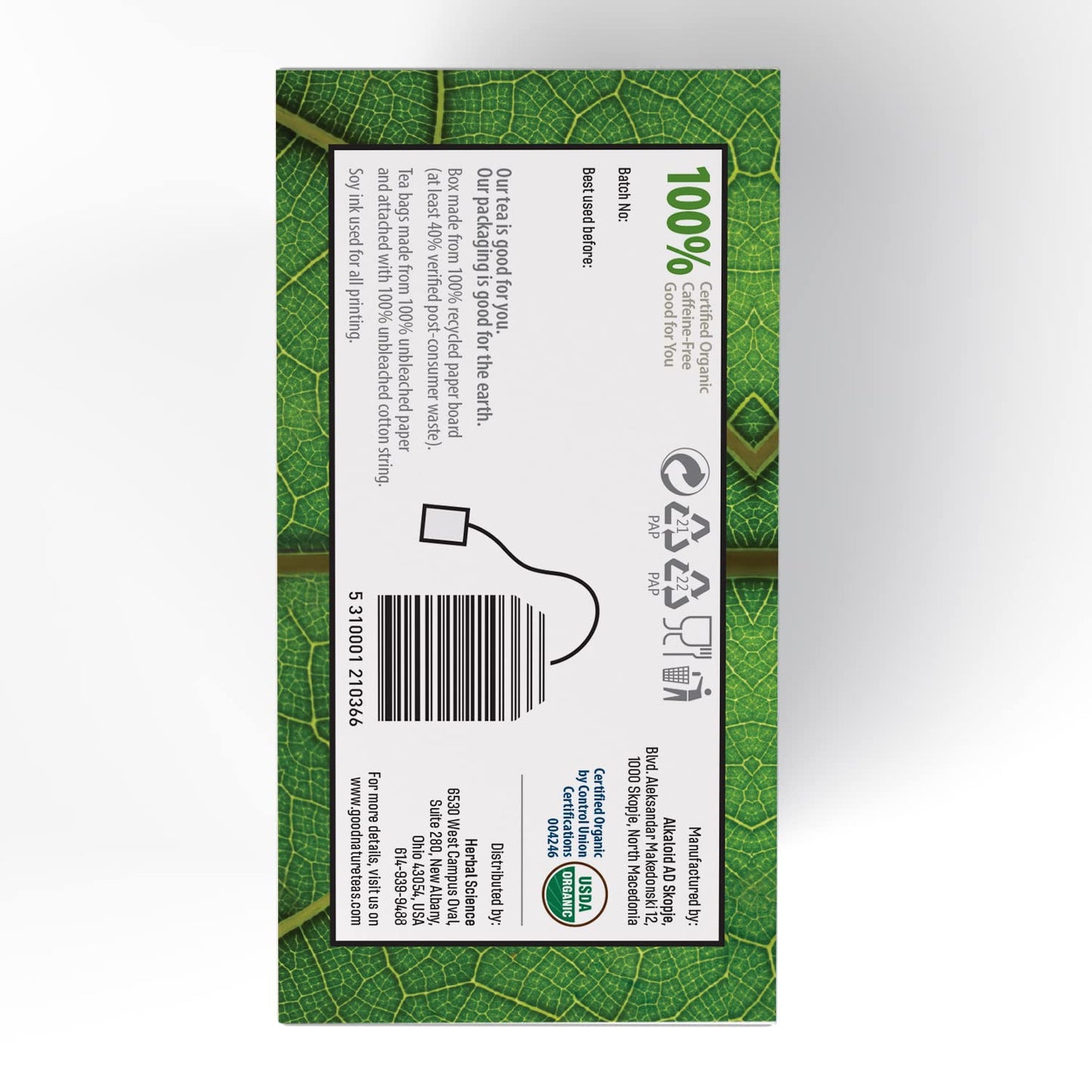 Good Nature Organic Nettle Tea, 20 Count (Pack of 1), 1.058 Ounce