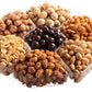 Farm Fresh Nuts Holiday Party Basket - Gourmet Nuts and Chocolate Gift Tray, 20 oz, Assorted Brown, 7 Sections