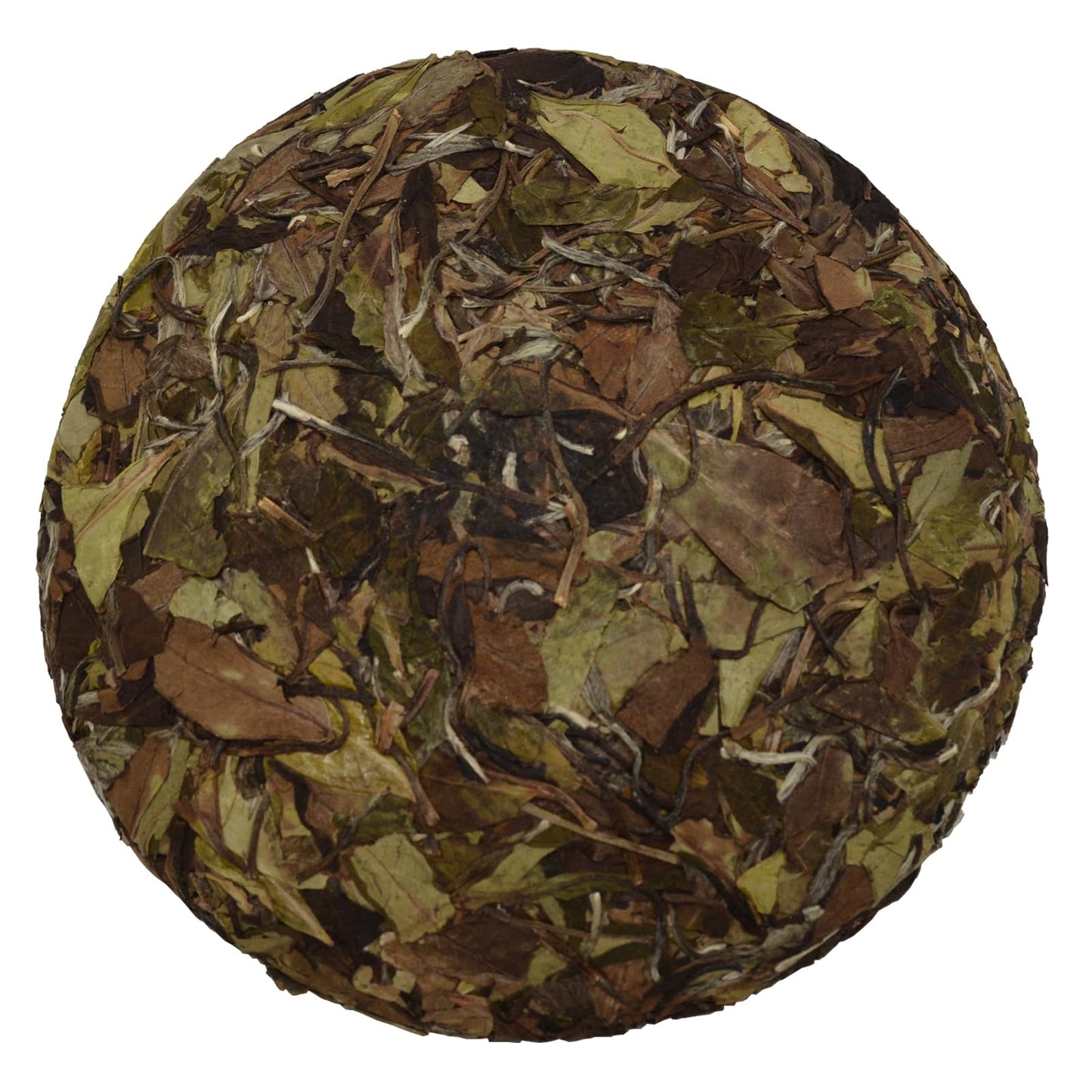 Tian Hu Shan White Tea Cake, Premium White Peony Tea, 12.35oz / 350g, Smooth Taste, Low Caffeine