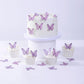 48Pcs Wafer Paper Butterfly Cake Toppers Yocity Edible Butterflies For Cake Decorations Purple Butterfly Cupcake Toppers For Bir