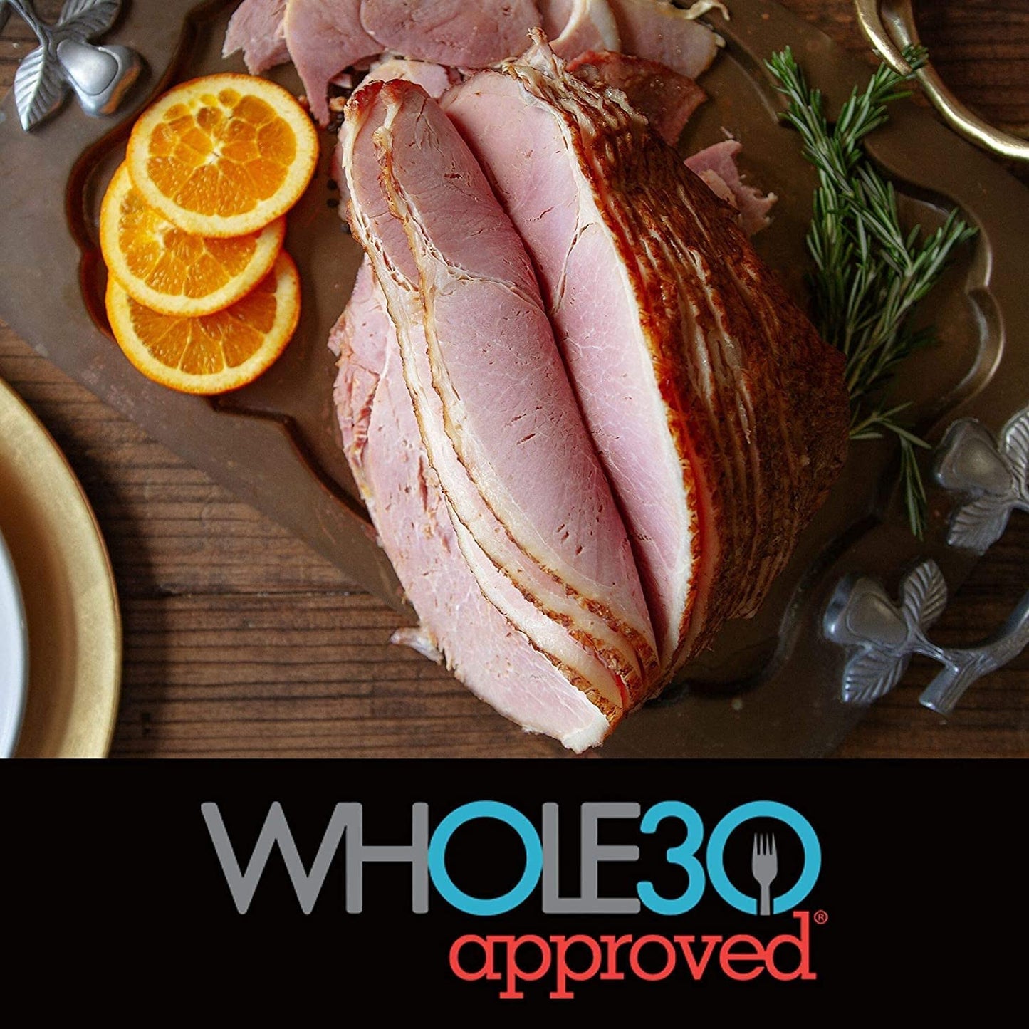 Pederson'S Farms, Uncured No Sugar, Spiral Sliced Bone In Half Ham, (6 Lbs Weight Avg) Serves 8-10, Fully Cooked, No Sugar Added