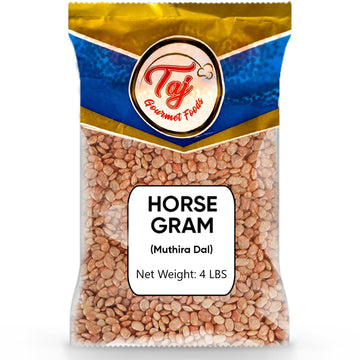 TAJ Gourmet Foods Indian Horse Gram (Muthira, Kulith) 4-Pounds, 64 Ounce Pack