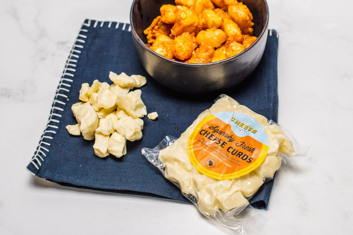 Cheese Bros Squeaky Fresh Wisconsin Cheese Curds | 8 Ounce Bags | Gourmet Gift For Families (4)