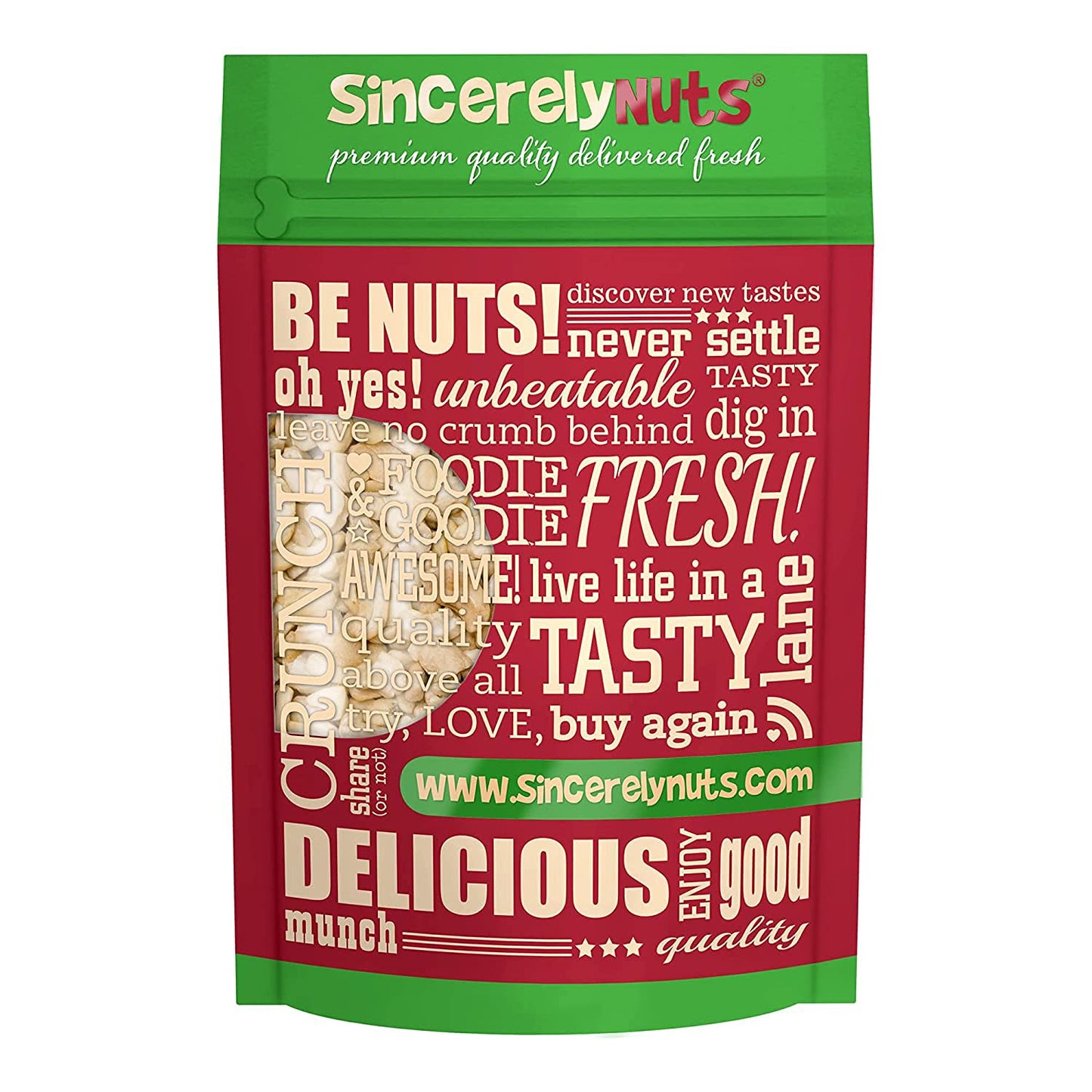 Sincerely Nuts - Raw Cashews Pieces Unsalted | Healthy Snack, Source of Protein | Keto and Paleo Friendly Gourmet Quality Vegan 