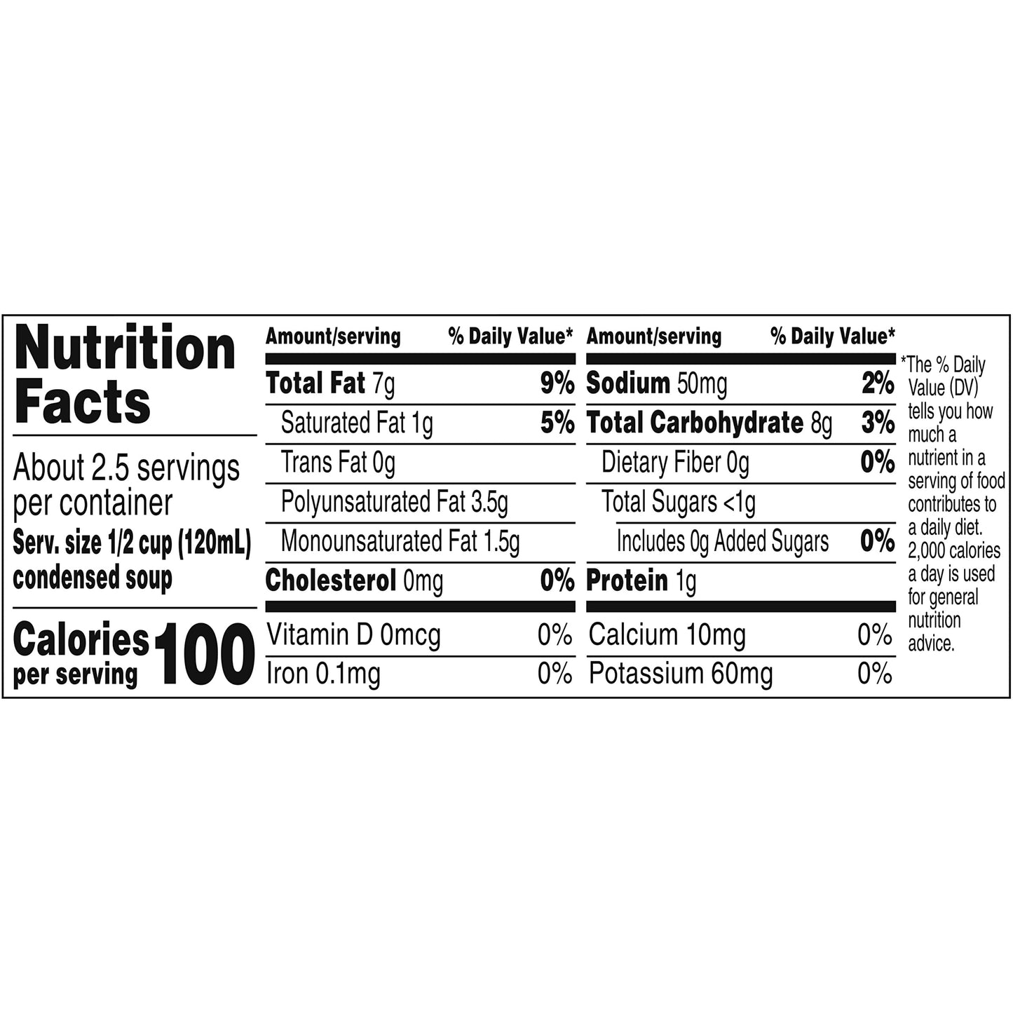 Campbell s Condensed Unsalted Cream of Mushroom Soup, 10.5 oz Can (12 Pack)