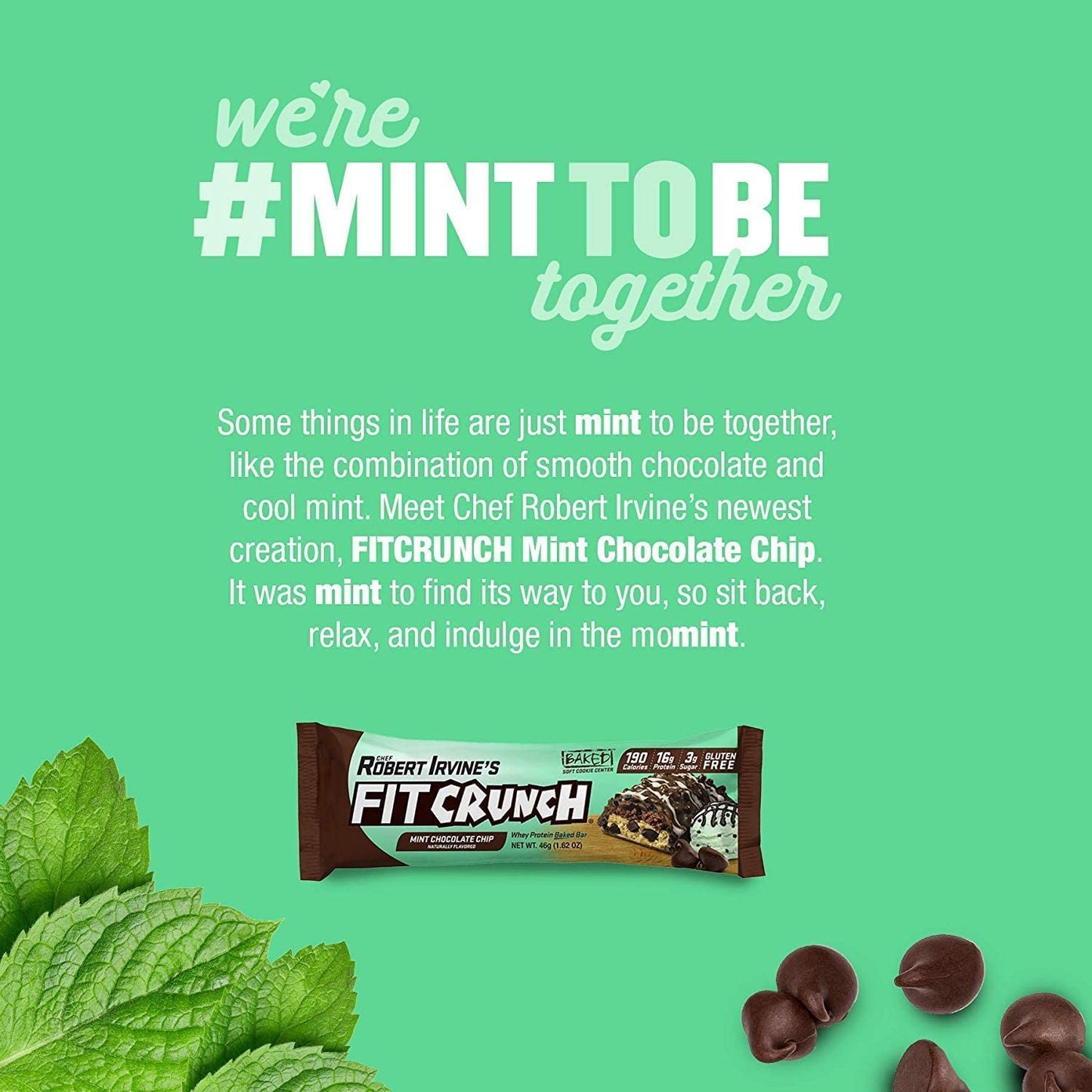 Fitcrunch Snack Size Protein Bars, Designed By Robert Irvine, 6-Layer Baked Bar, 3G Of Sugar, Gluten Free & Soft Cake Core (6 Ba