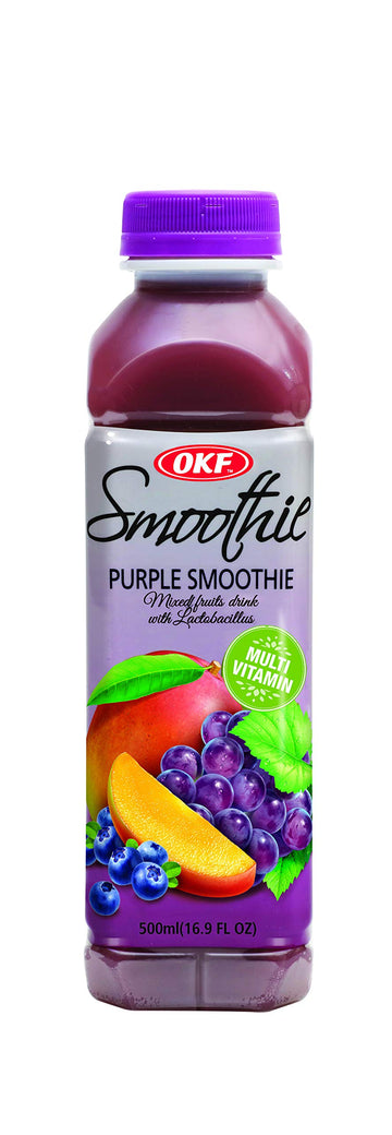 OKF Smoothie Multi Vitamin Drink, 16.9 Fl Oz, Pack of 10, Purple Flavor