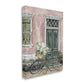 Stupell Industries Spring Bicycle Lush Floral Bouquet Vintage City Architecture, Designed By Cindy Jacobs Canvas Wall Art, 16 X