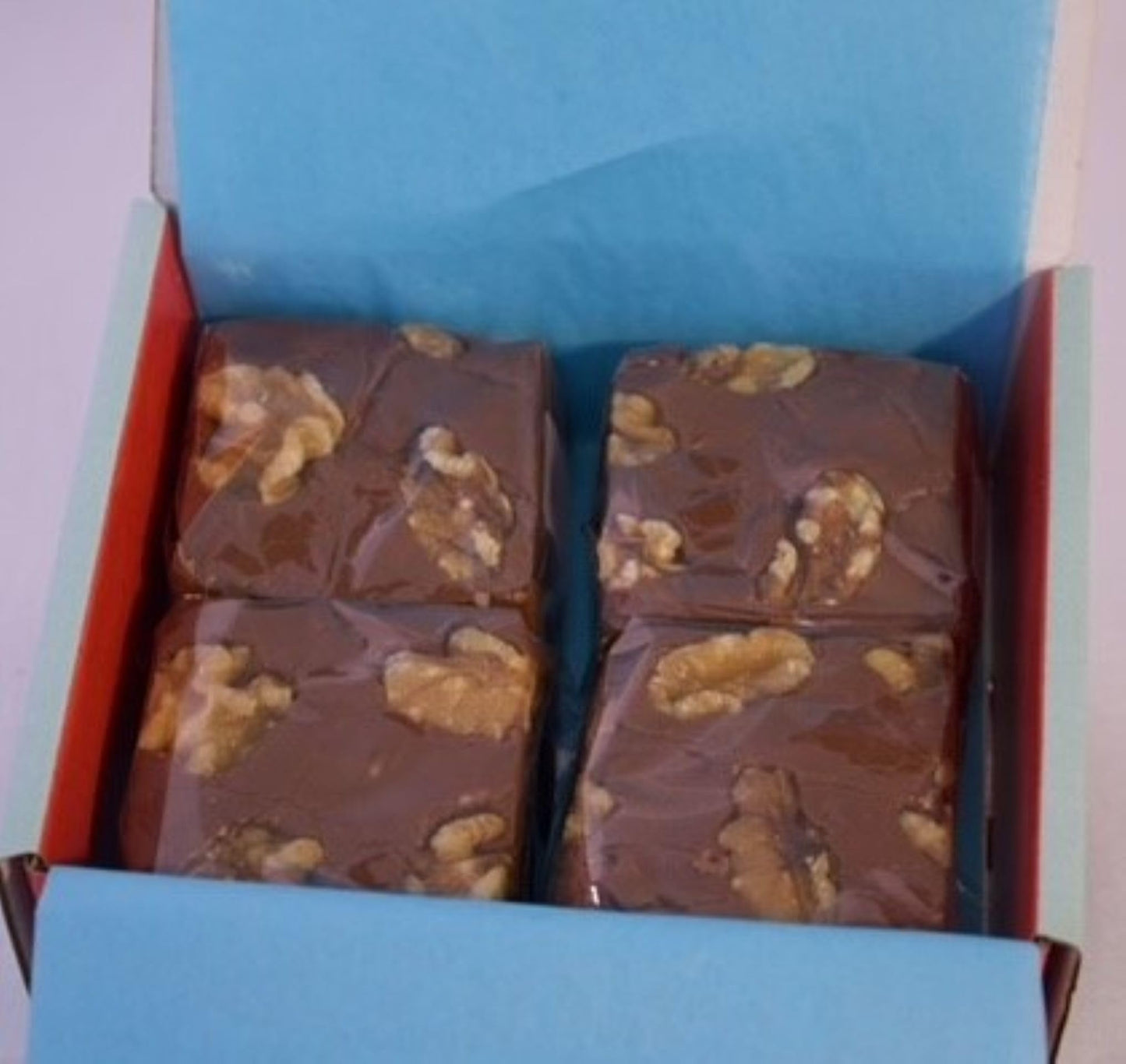 Betsy'S Fancy Fudge Chocolate Walnut Fudge, 1 Lb In 4 Wrapped Pieces, Gluten Free, Fresh Gourmet Candy, Makes Great Gift!