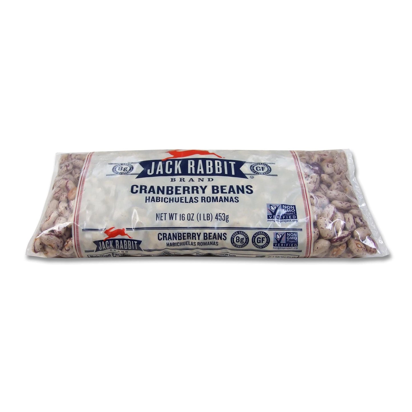 Jack Rabbit Cranberry / Roman Beans (Pack Of 3) 16 Oz Bags