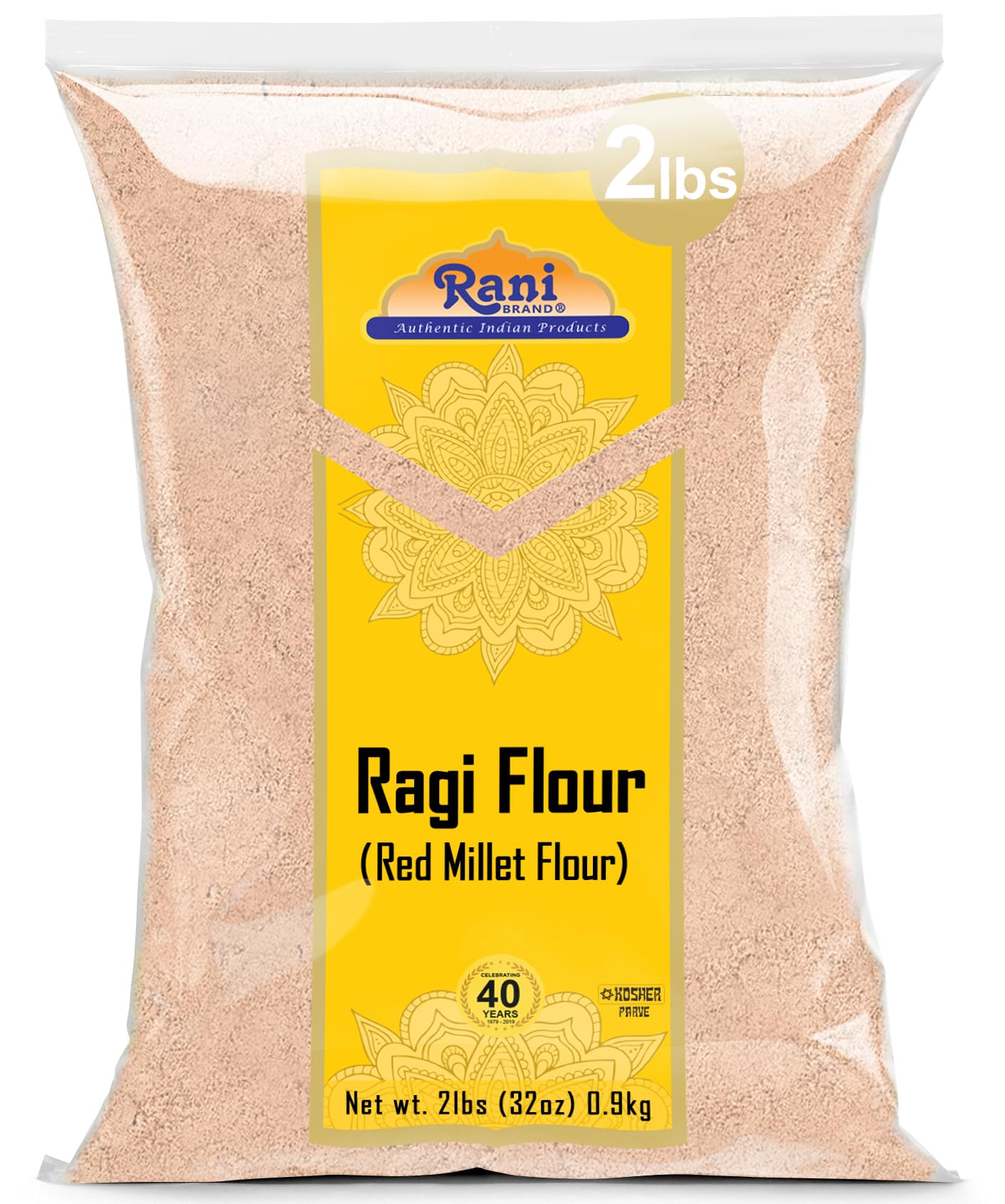 Rani Ragi (Finger Millet) Flour 32Oz (2Lbs) 908G ~ All Natural | Vegan | Gluten Friendly | Non-Gmo | Kosher | Indian Origin