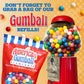 American Gumball Company - Metal 11-Inch Retro Style Red Gumball Machine, Made For 0.62 Inch Gumballs, Candy Or Nuts, Accepts An