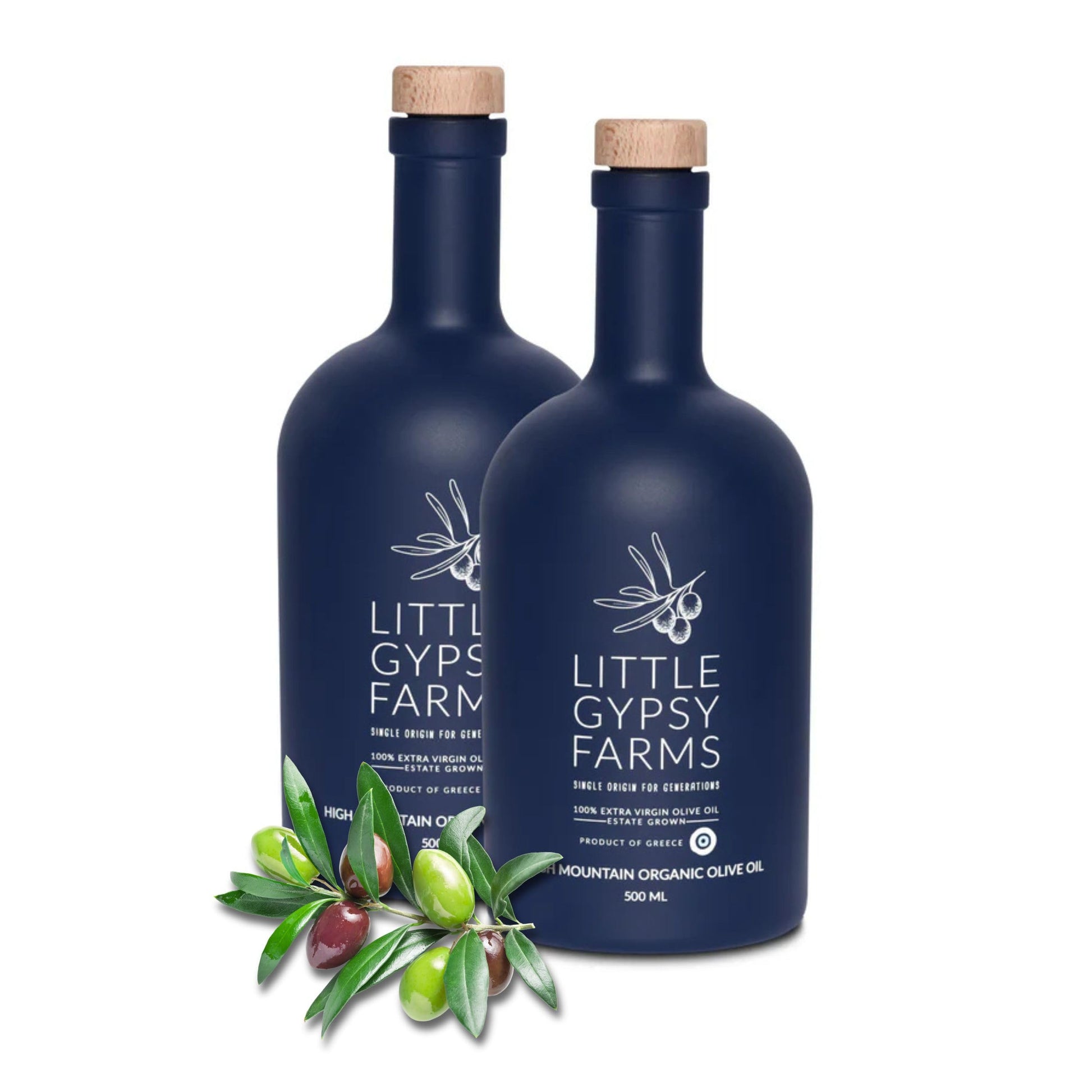 High Mountain Organic EVOO from Little Gypsy Farms | Extra Virgin Olive Oil from a Single Estate in Greece | First Cold-Pressed 