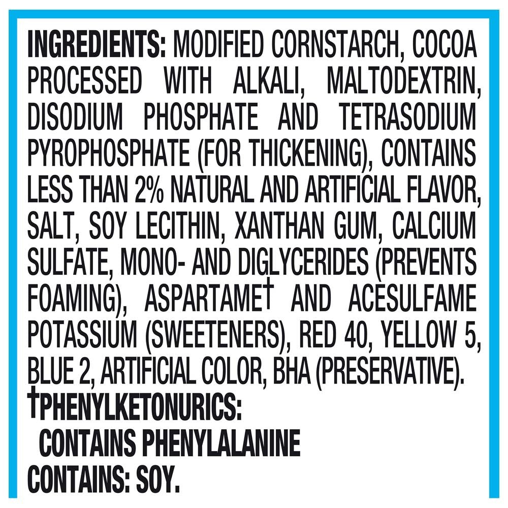 Jell-O Sugar-Free Chocolate Instant Pudding Mix, 1.4 Ounce (Pack of 6), Chocolate Flavor