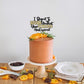 Ephlyn 1Pcs Happy 50Th Birthday Cake Topper Black Gold Glitter I Regret To Inform You That Your Forties Has Expired Cake Pick Ch