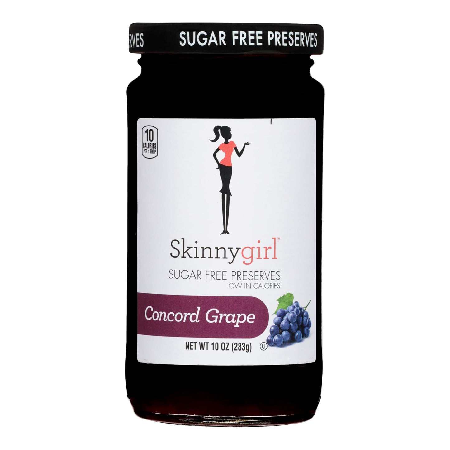 Skinnygirl Sugar Free Preserves, Concord Grape, 10 Ounce, Kosher, Merlot Grape