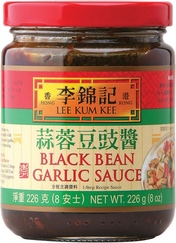 Lee Kum Kee Black Bean Garlic Sauce Glass Bottle,8 Ounce (Pack Of 6)