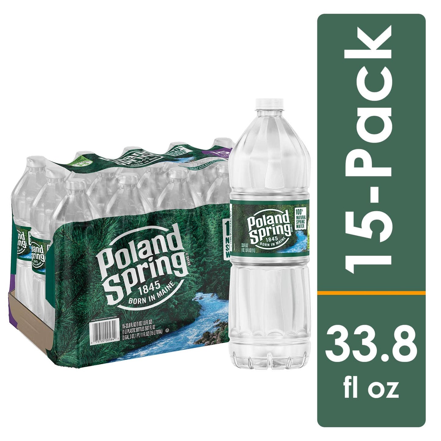Poland Spring Case Bundles (33.8 Oz. (1L) Case Of 15 - 2 Cases)