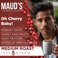 MAUDS Cherry Flavored Coffee Pods, Medium Roast, 50 Count, Compatible with Keurig K Cups, 100% Arabica Beans