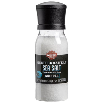 Wellsley Farms Mediterranean Sea Salt Grinder, 14.6 Ounce