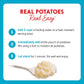Idahoan Cheddar & Sour Cream Mashed Potatoes, Naturally Gluten-Free, 100% Real Idaho Potatoes, 4 servings per bag, 4 ounce (Pack