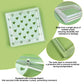 Acrylic Cookie Stencils Partner, 3.54''X3.54'' Magnetic Cookie Stencil Frame Stencil Holder For Royal Icing Fondant Airbrushing,
