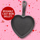 Valentines Heart Cast Iron Skillet With Hersheys Special Dark Brownie Mix, Instructions Included, Gourmet Dessert Gift, 4.8 Ounc