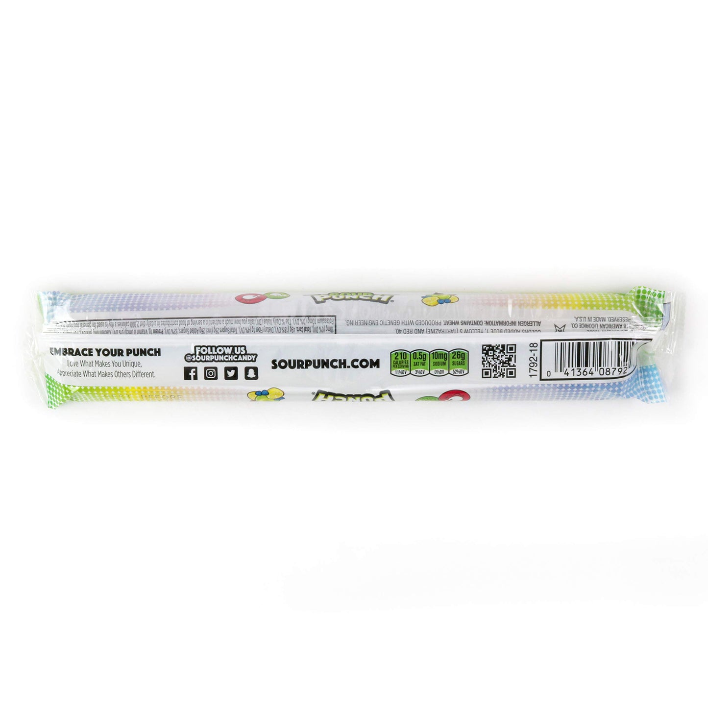 Sour Punch Rainbow Sour Straws, 2 Ounce (Pack of 24)