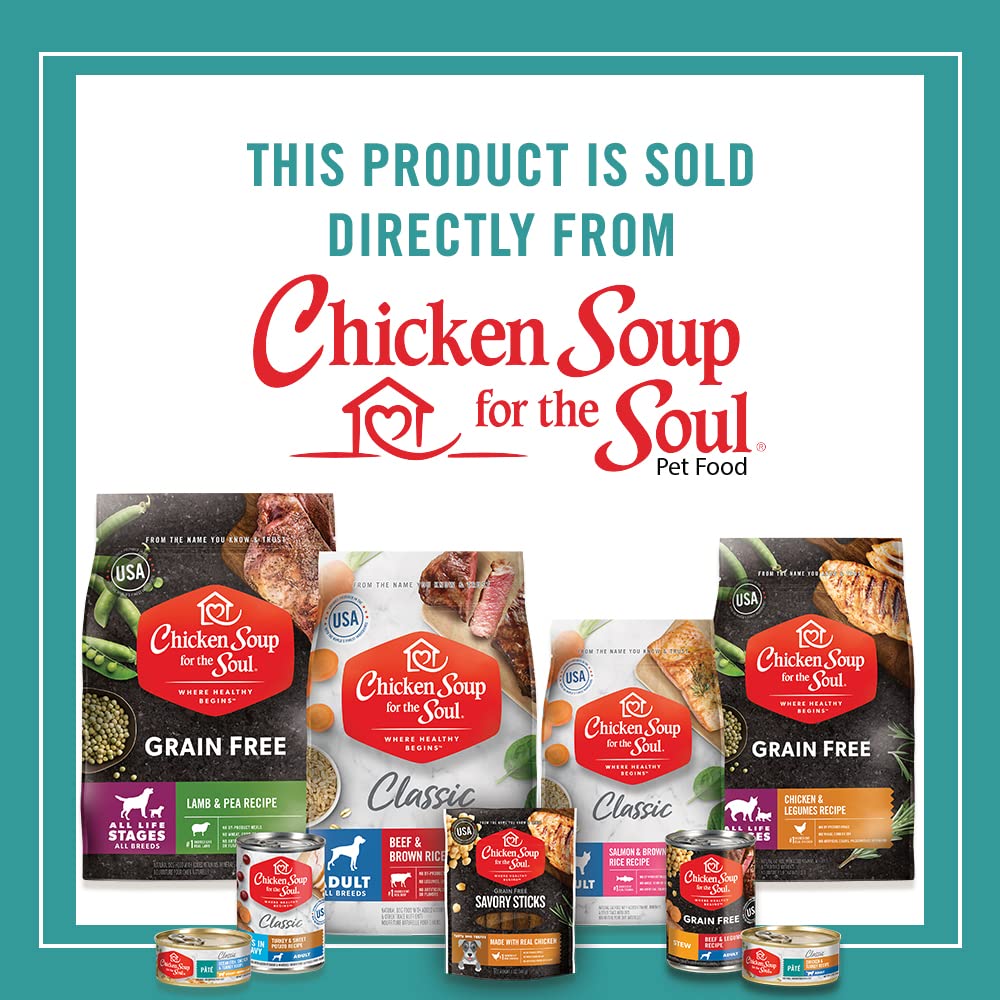 Chicken Soup For The Soul All Natural Enhanced Mature-Themed Wet Cat Food, Real Meat First Ingredient, No By-Products, Artificial Colors, Flavors Or Preservatives, Chicken & Turkey Pate, 5.5Oz (Pack Of 24)