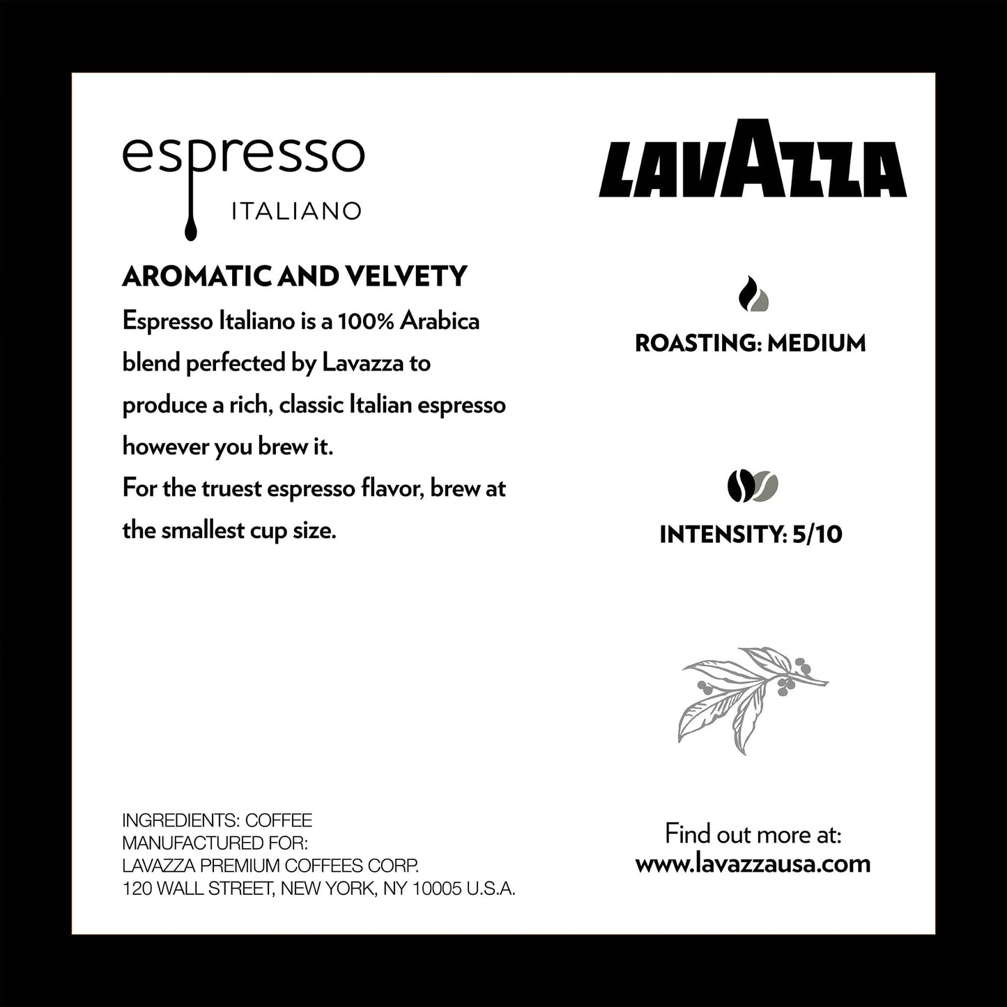 Lavazza Espresso Italiano Single-Serve Coffee K-Cups for Keurig Brewer, Medium Roast, 100% Arabica, Value Pack, 10 Count (Pack o