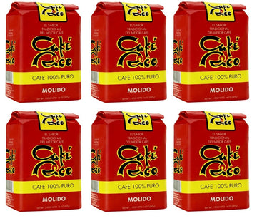 Cafe Rico Ground Regular Puerto Rican Coffee In Bag, 14 Ounce (Pack Of 6)