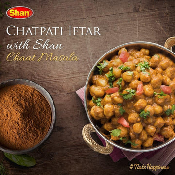 Shan - Chaat Masala Seasoning Mix (100G) - Spice Packets For Tangy And Spicy Garnish (Pack Of 4)