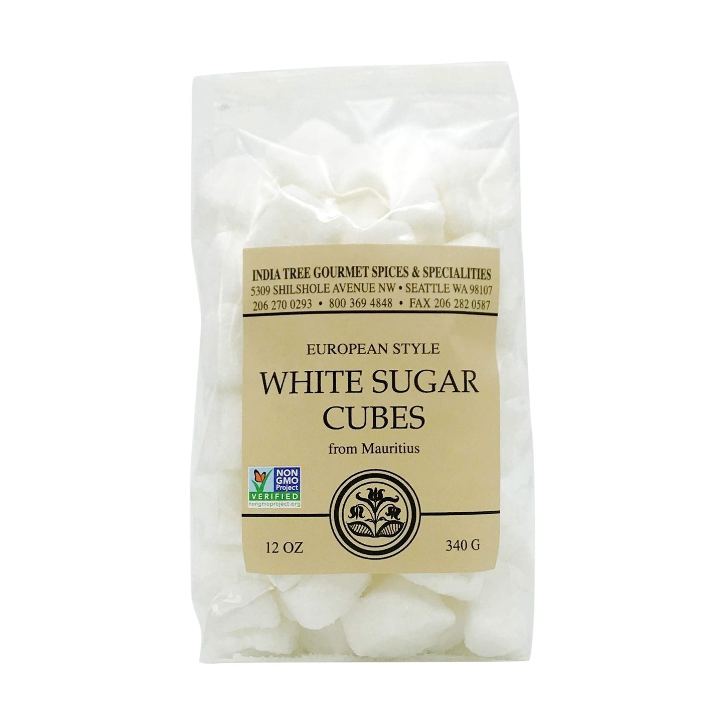 India Tree White Sugar Cubes, 12 oz, Pack of 1, Perfect for Beverages and Desserts