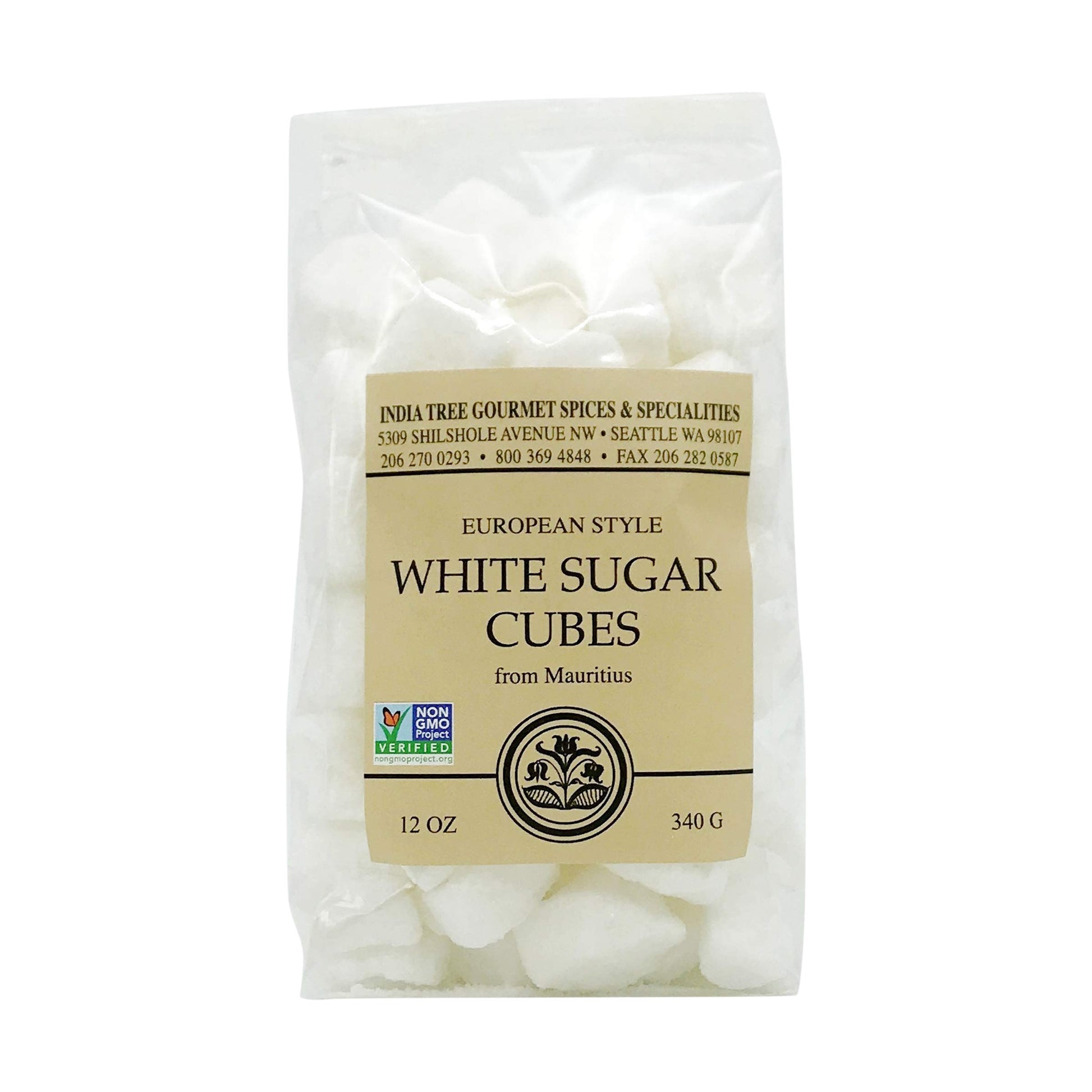 India Tree White Sugar Cubes, 12 oz, Pack of 1, Perfect for Beverages and Desserts