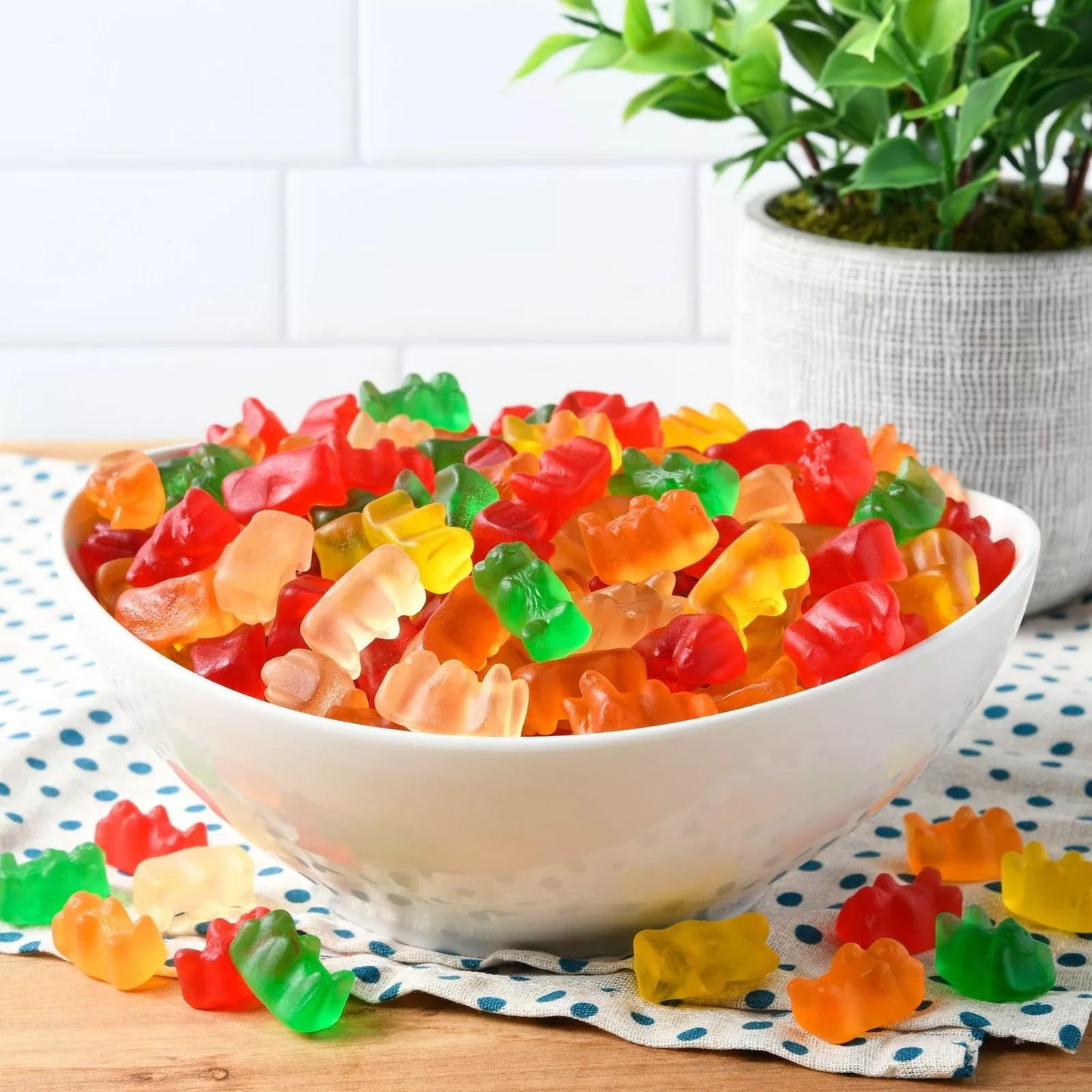Buha Sweets Bulk Gummy Bears – Soft Chewy Candy, Assorted Flavors, 3 Pound Bag
