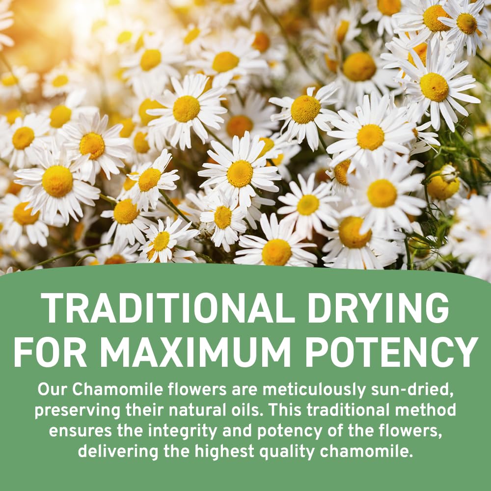 HANDPICK Organic Chamomile Tea Bags - Caffeine Free Herbal Tea - 100 Count