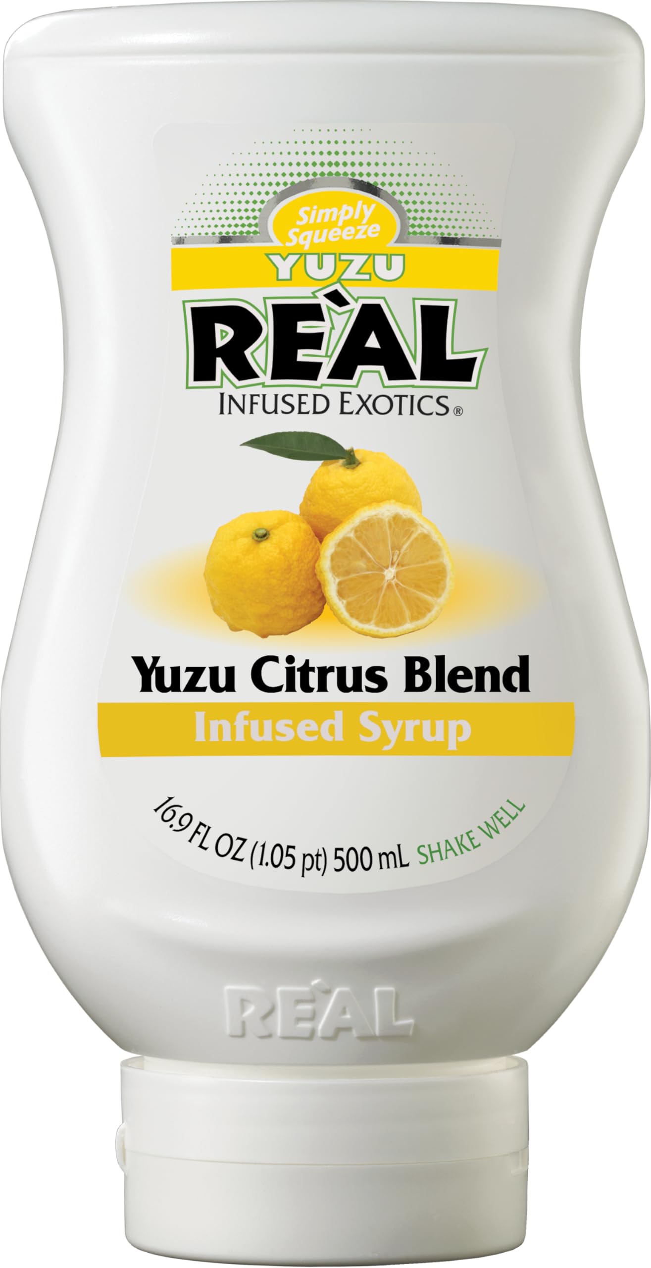 Reàl Infused Exotics Yuzu Citrus Blend Syrup, 16.9 FL OZ Squeezable Bottle